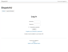 Tablet Screenshot of dispatchu.com